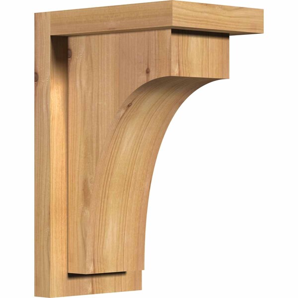 Ekena Millwork Huntington Smooth Corbel w/Backplate, Western Red Cedar, 5 1/2"W x 8"D x 12"H COR06X08X12HUN01SWR - main